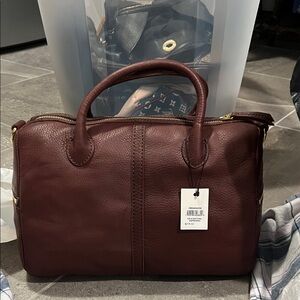 Fossil Erin Satchel Espresso